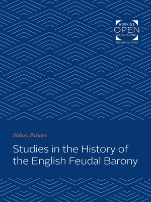 cover image of Studies in the History of the English Feudal Barony